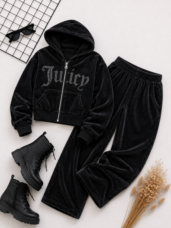 Producto - CONJUNTO JUICY NEGRO (CAMPERA + PALAZO)