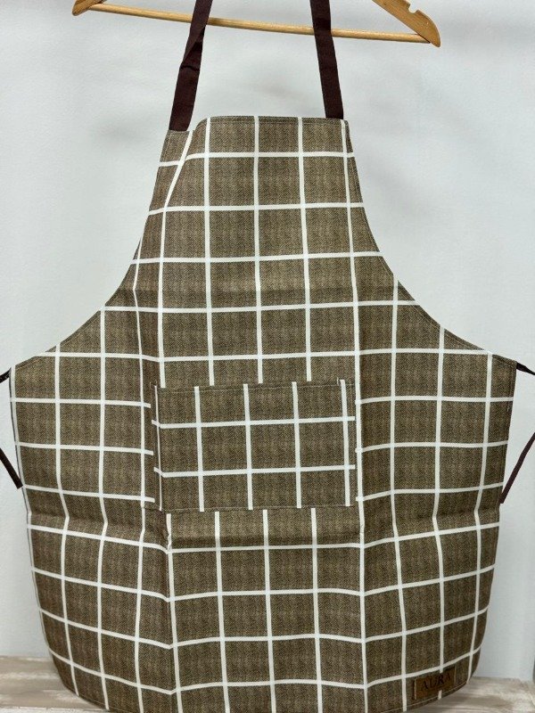 Producto - Delantal SIMIL CUERO LISO/CUADRILLE - 6