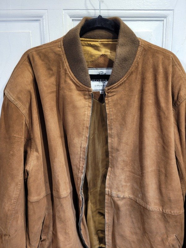 Producto - Campera PIERRE BALMAIN marrón gamuzada Talle XXL - PRECIO: 100X - 2