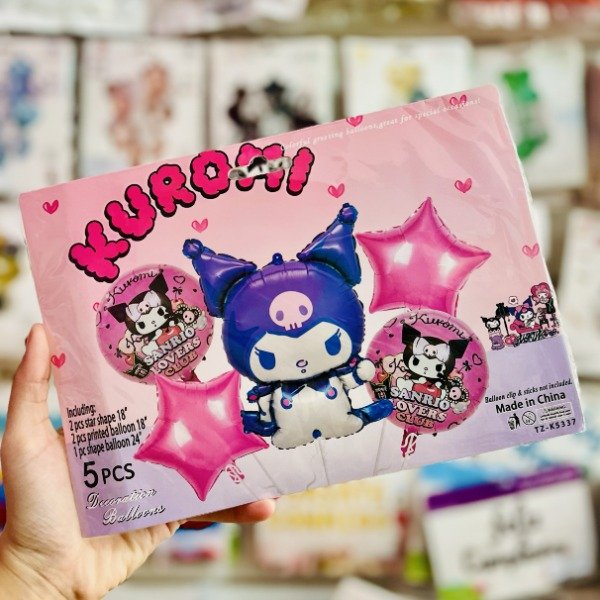 Producto - Set de globos KUROMI 2 5 pcs