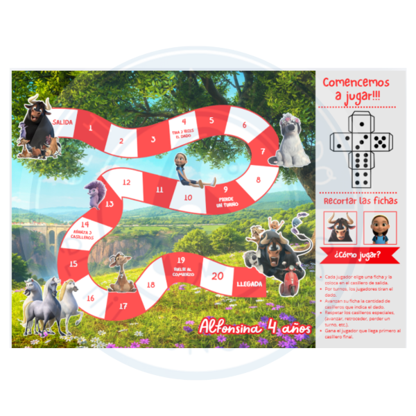 Producto - PDF "Juego de recorrido de Ferdinand"