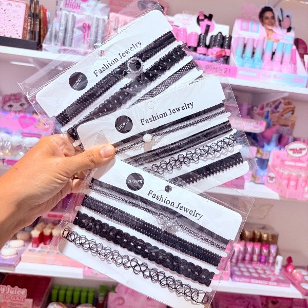 Producto - Set de chocker negro