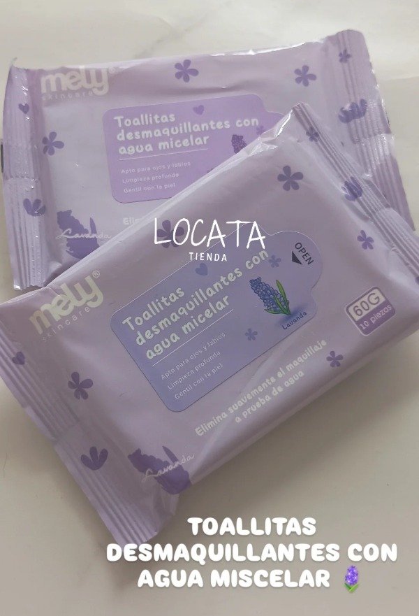 Producto - TOALLITAS DESMAQUILLANTES MELY - 1