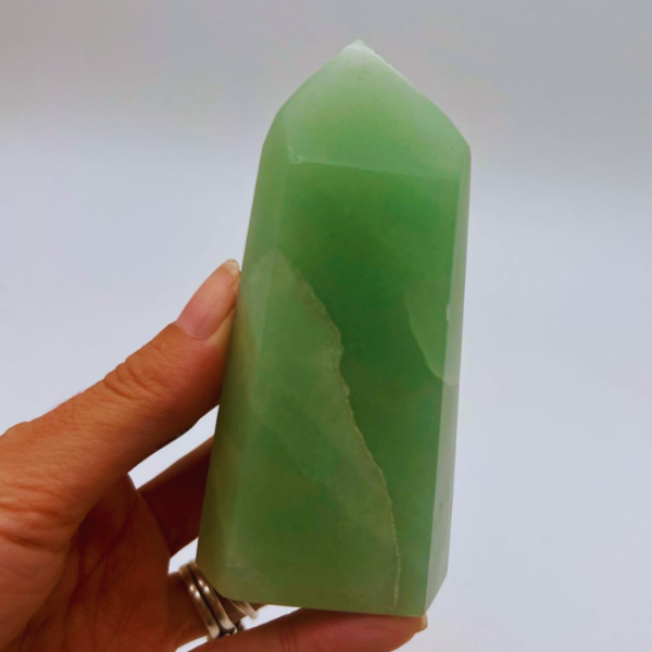 Producto - Punta facetada maestra Cuarzo verde 01