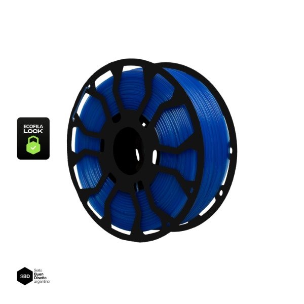 Producto - Filamento Hellbot ECOFILA PLA 1,75mm 1kg ZAFIRO TRANSLÚCIDO