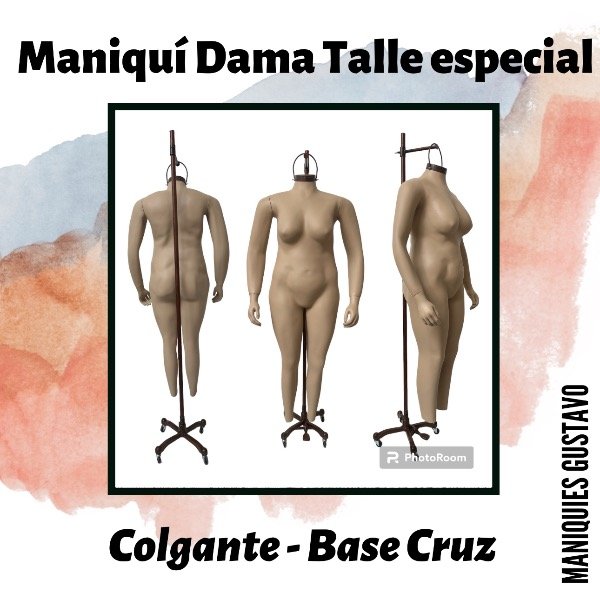 Producto - Maniquí dama fibra de vidrio Colgante Talle especial - 5
