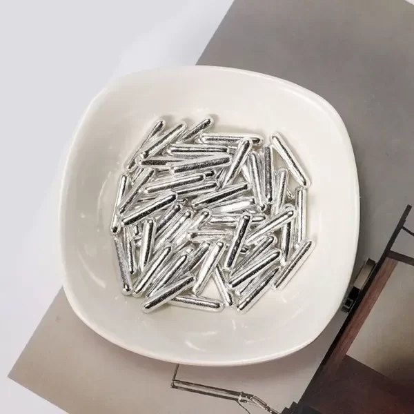 Producto - Sprinkle bastones largos color plateado 20 grs