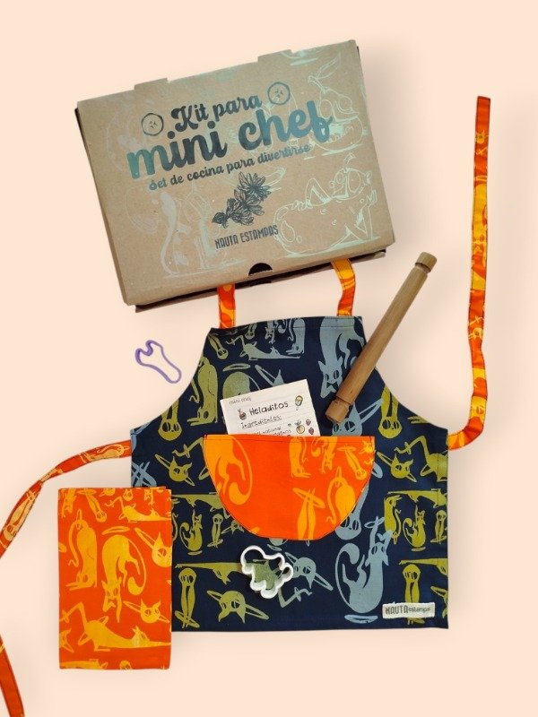Producto - KIT MINI CHEF "Gatos azul" - 0
