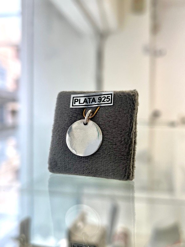 Producto - Medalla lisa redonda plata 925