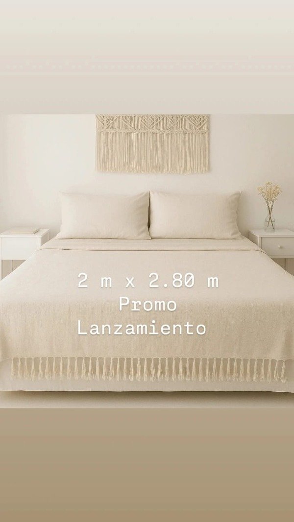 Producto - X2 MANTAS PRIMAVERA 2mts X 2,80mts - ENVIO GRATIS