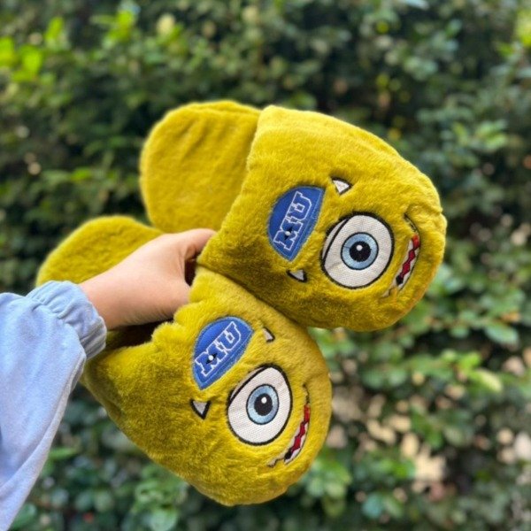 Producto - Pantuflon Mike Wazowski Piel de Conejo