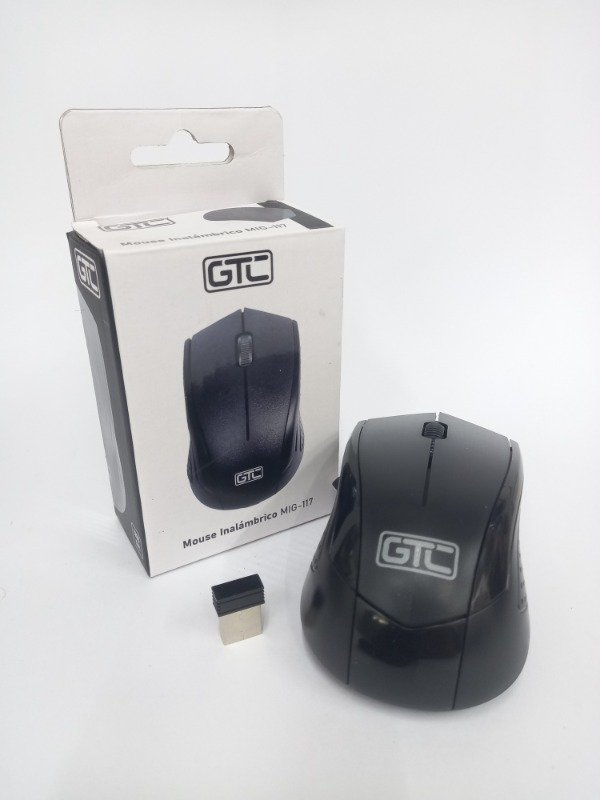 Producto - Mouse Gtc Mig-117 Inalámbrico Óptico 1200 Dpi Negro Negro