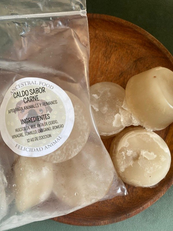 Producto - Caldo de Huesos congelado - sabor carne y cerdo