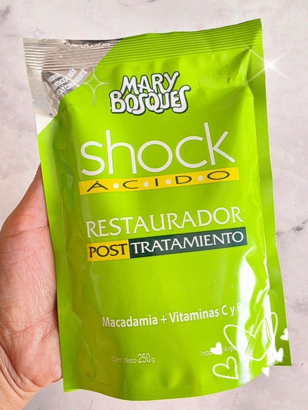 Producto - Mary Bosques Shock Ácido restaurador post tratamiento doypack 250g