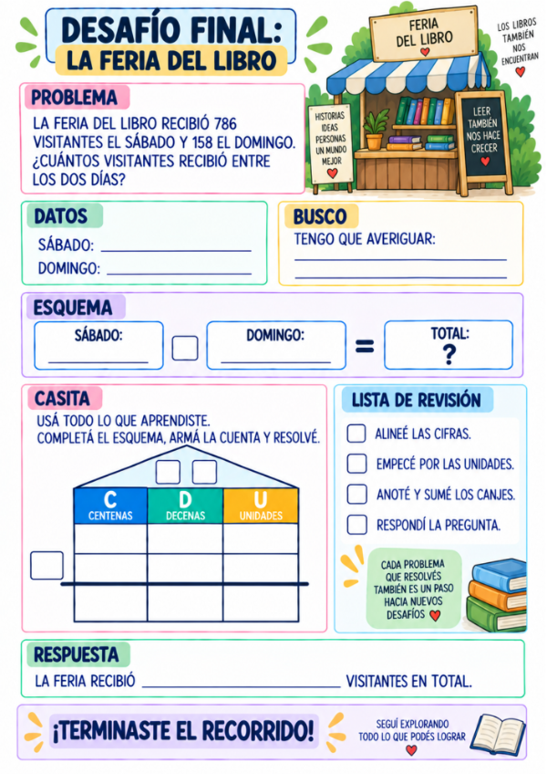 Producto - Problemas con Casitas: Sumas y Restas de 3 Cifras, Familias del 500 al 900 - 18