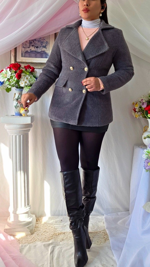 Producto - Tapado/Blazer Dana Gris! IMPORTADO NUEVO - 2