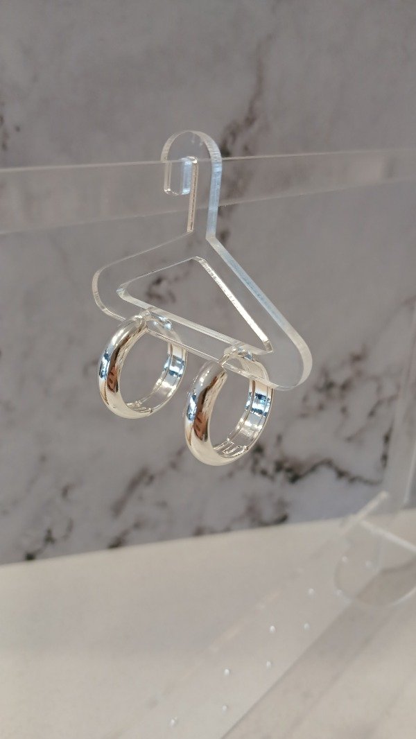 Producto - Argolla bisagra acero blanco