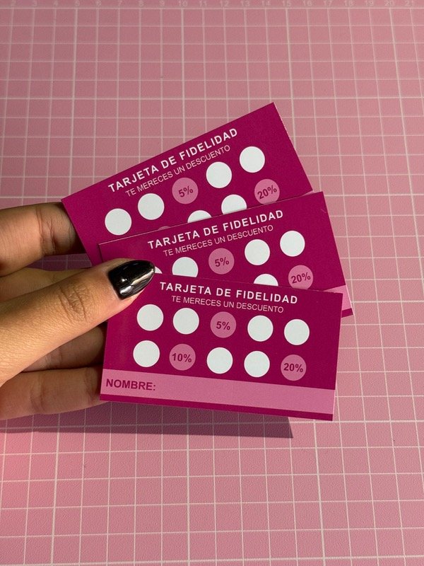 Producto - Tarjeta fidelidad