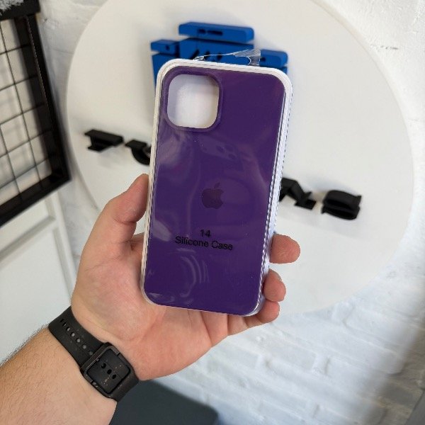Producto - Silicone Case Violeta Oscuro - iPhone 13 iPhone 14