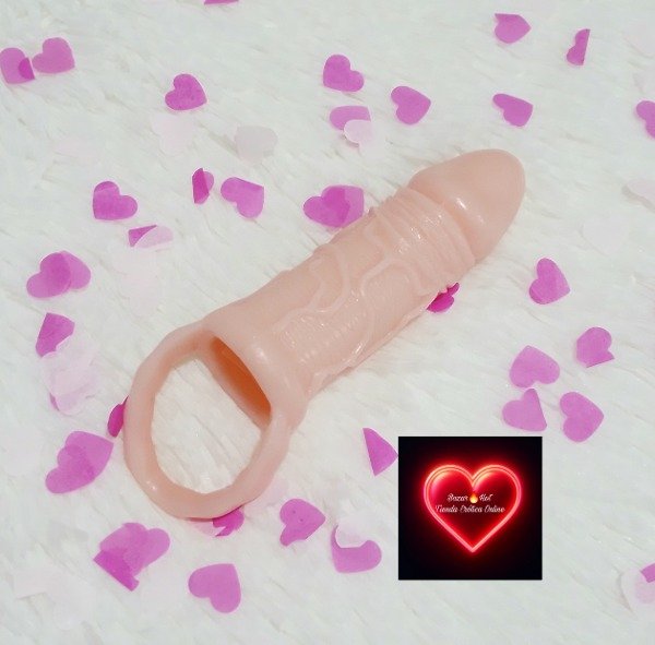 Producto - Funda Peneana Extensión 3Cm Con Anillo a Testículos