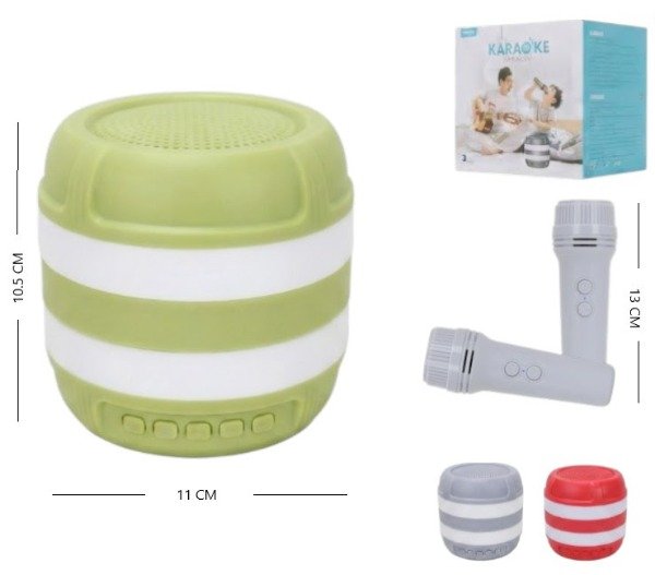 Producto - Parlante bluetooth Karaoke GTS 1870 con dos microfonos - 1