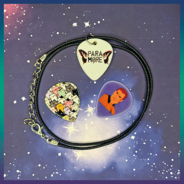 Producto - Pack x 3 Púas Personalizadas con Collar de Cordón Sintético