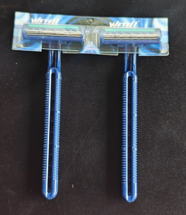Producto - Afeitadora manual descartable Wetell x 2 unidades - 3 hojas