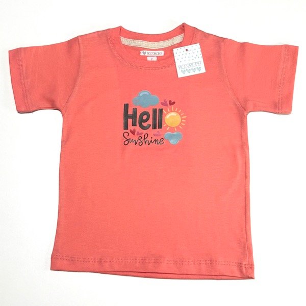 Producto - Remera jersey coral hello sunshine