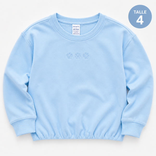 Producto - Buzo sin friza carters talle 4 celeste