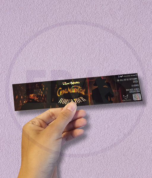 Producto - ENTRADA HOLOGRÁFICA - RAUW ALEJANDRO - COSA NUESTRA WORLD TOUR