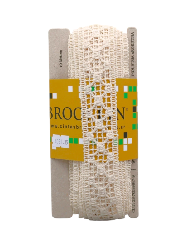 Producto - PUNTILLA ALGODÓN 35MM CRUDO