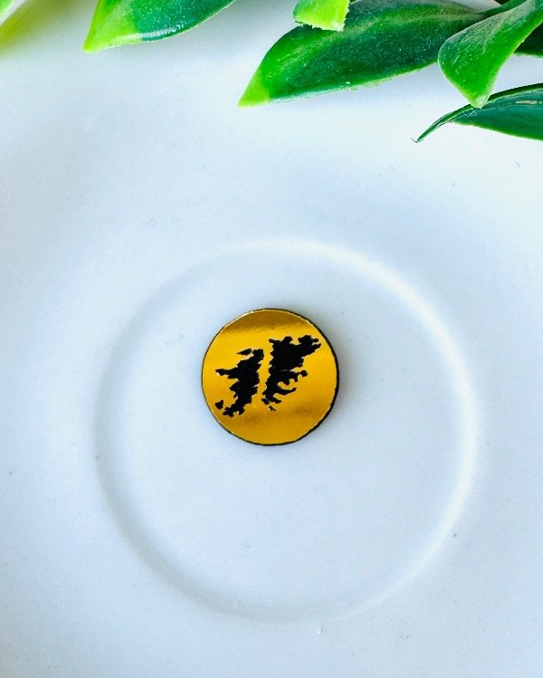 Producto - DIJE LASER ORO MALVINA REDONDO (10U)