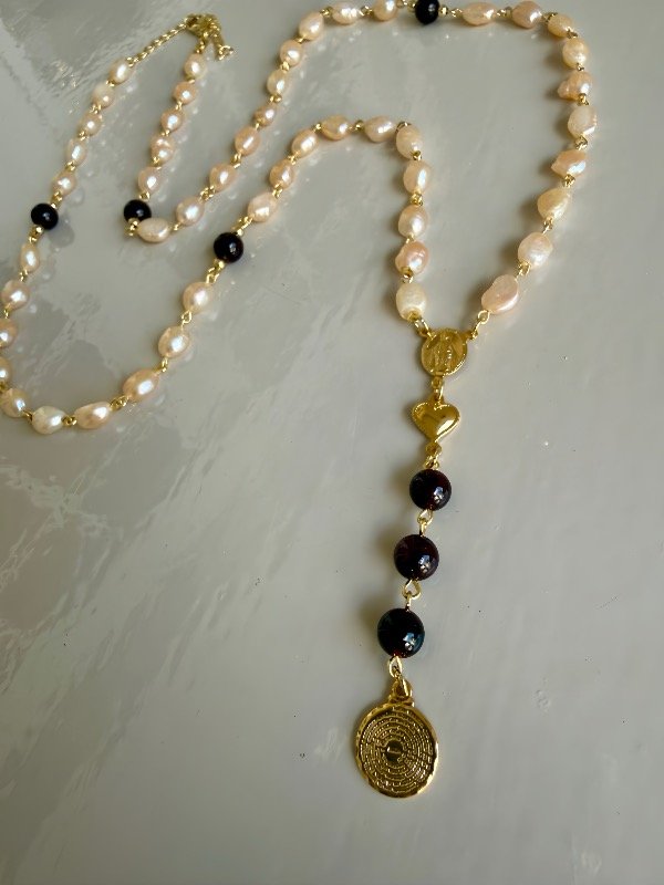 Producto - Rosario Perlas y granate - 2