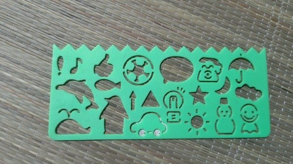 Producto - Regla con formas verde