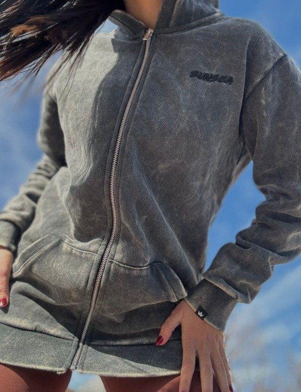 Producto - CAMPERA  UNISEX FRISADA - BATIK LAVADO