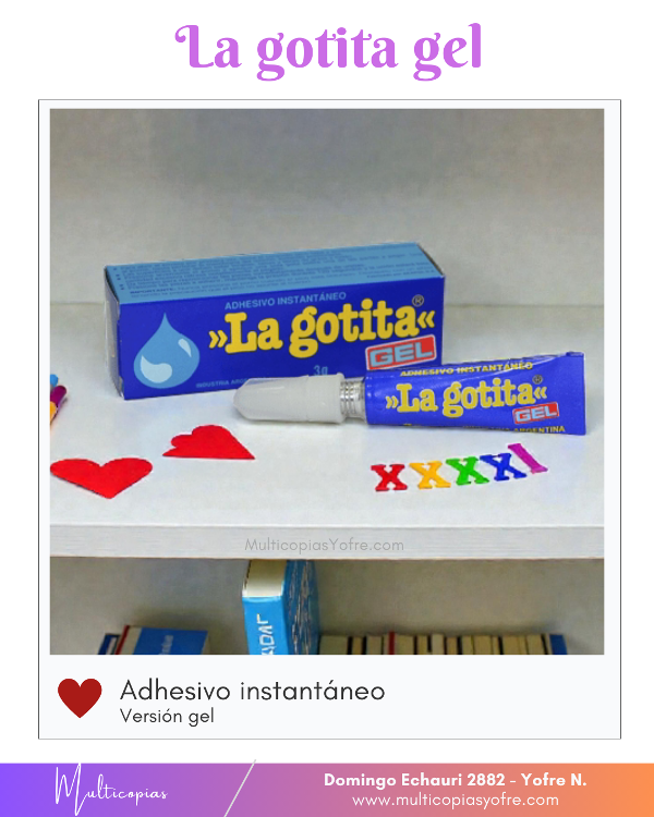 Producto - La gotita gel - adhesivo