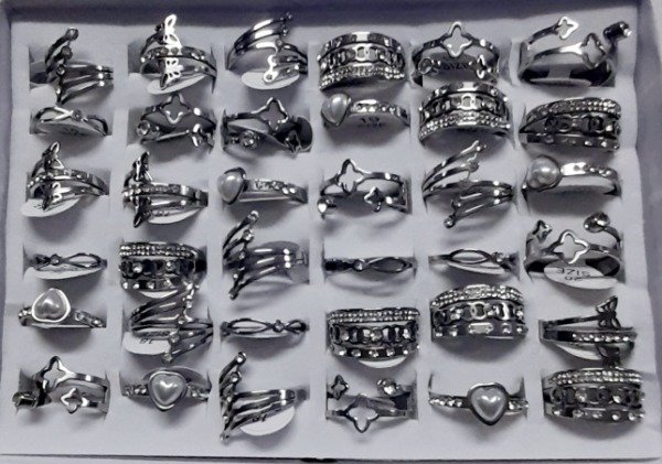 Producto - Anillo acero 316 c/strass XYH 725 A FLA 9/25