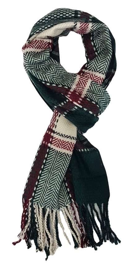Producto - Mantón verde,bordean, azul y beige