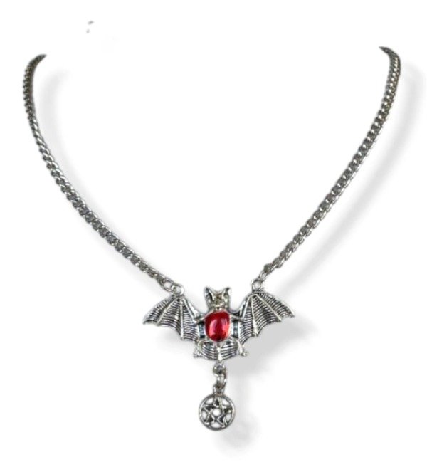 Producto - Collar murciélago rojo
