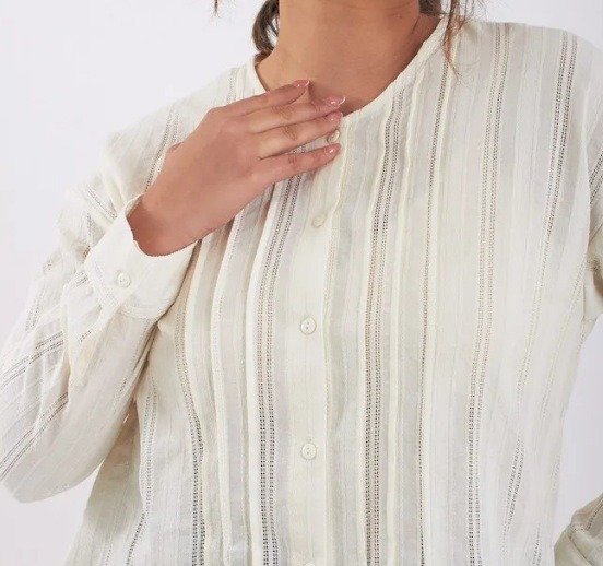 Camisa alforza - mar de moda y accesorios