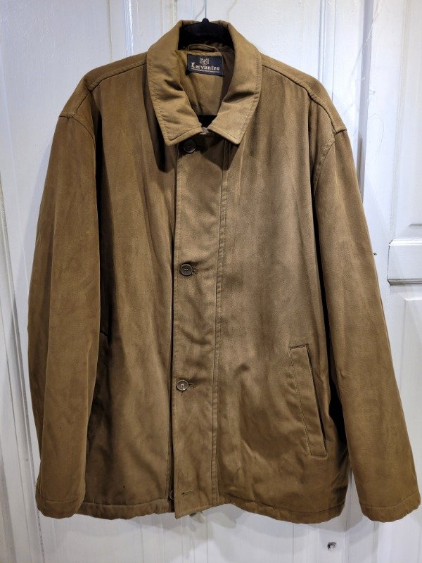 Producto - Campera CERVANTES de nobuck marrón Talle XXL - PRECIO: 93X