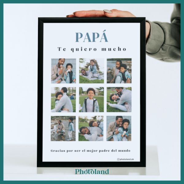 Producto - Lámina con Frase para PAPÁ mas Portarretrato