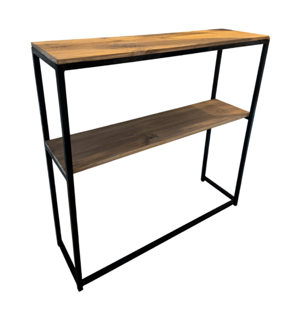 Producto - MESA RECIBIDORA 2 ESTANTE  HIERRO Y MADERA