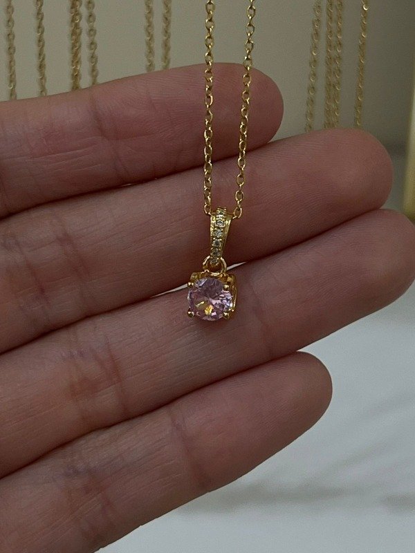 Producto - COLLAR DIJE ROSA