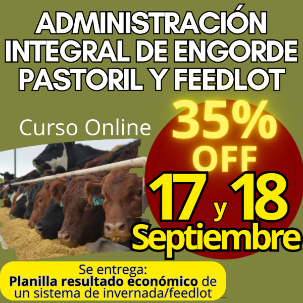Producto - Curso Online: Administración Integral de Engorde Pastoril y Feedlot - 0