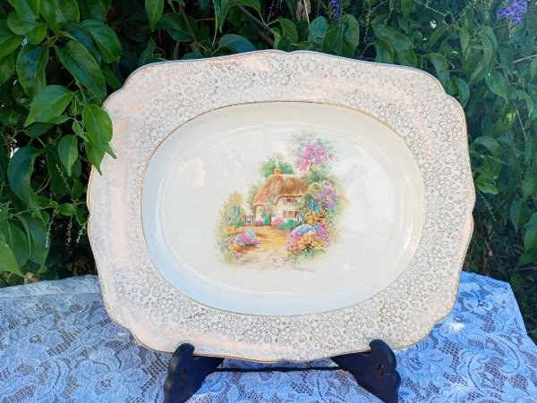 Producto - Fuente de loza inglesa HK Tunstall Grande