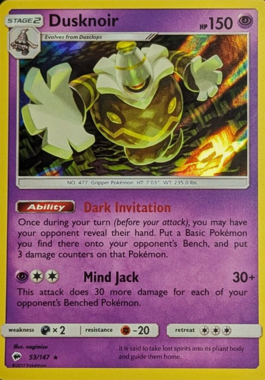 Producto - Dusknoir - 53/147 - Burning Shadows - Holo