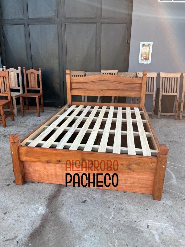 Producto - Cama de 2 plazas con cajonera