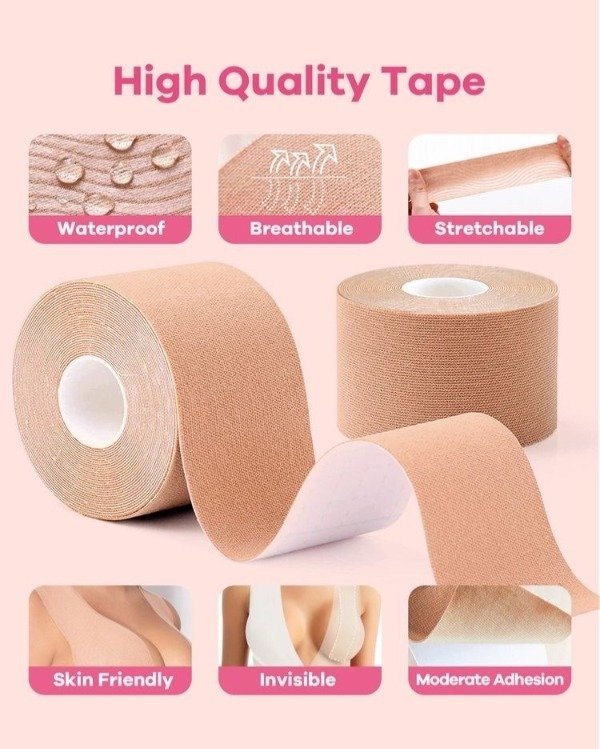 Producto - Cinta Boob Tape 5mts Corpiño Adhesivo Levantar Busto - 1