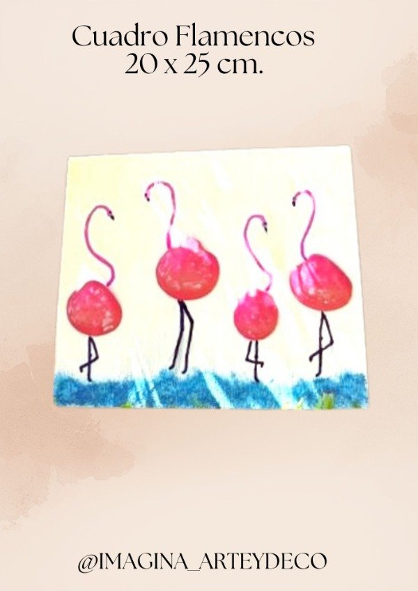 Producto - Cuadro Decorativo Flamencos